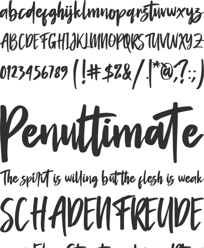 Amantaria Beauty font preview