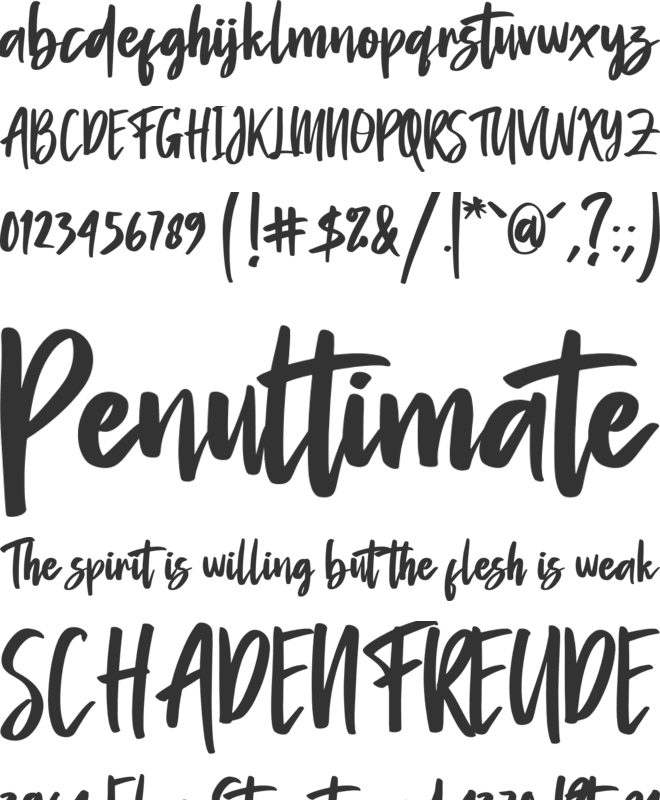 Amantaria Beauty font preview