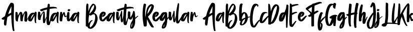 Amantaria Beauty Regular font