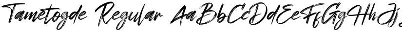 Tametogde Regular font