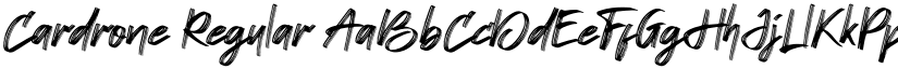 Cardrone font download