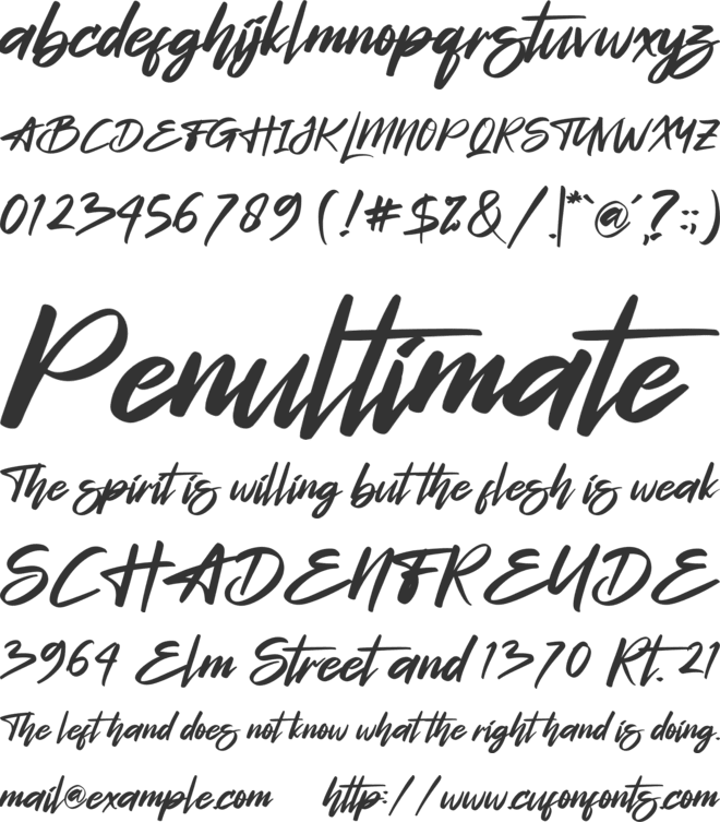 Kagemasha font preview