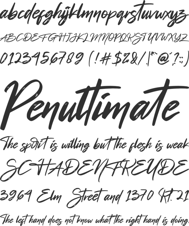 Beratone Emadre font preview