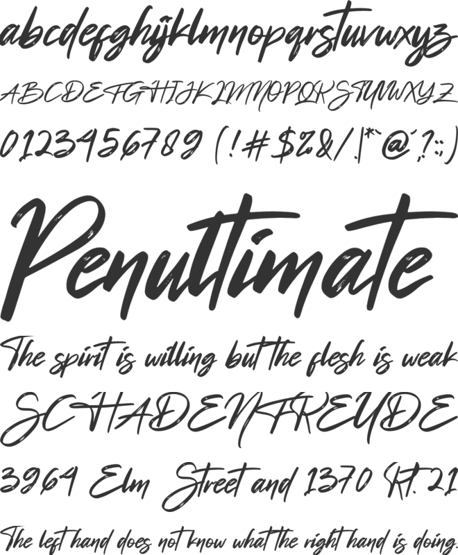 Beratone Emadre font preview