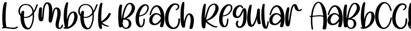 Lombok Beach Regular font