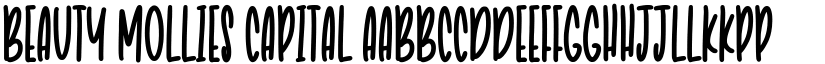 Beauty Mollies Capital font