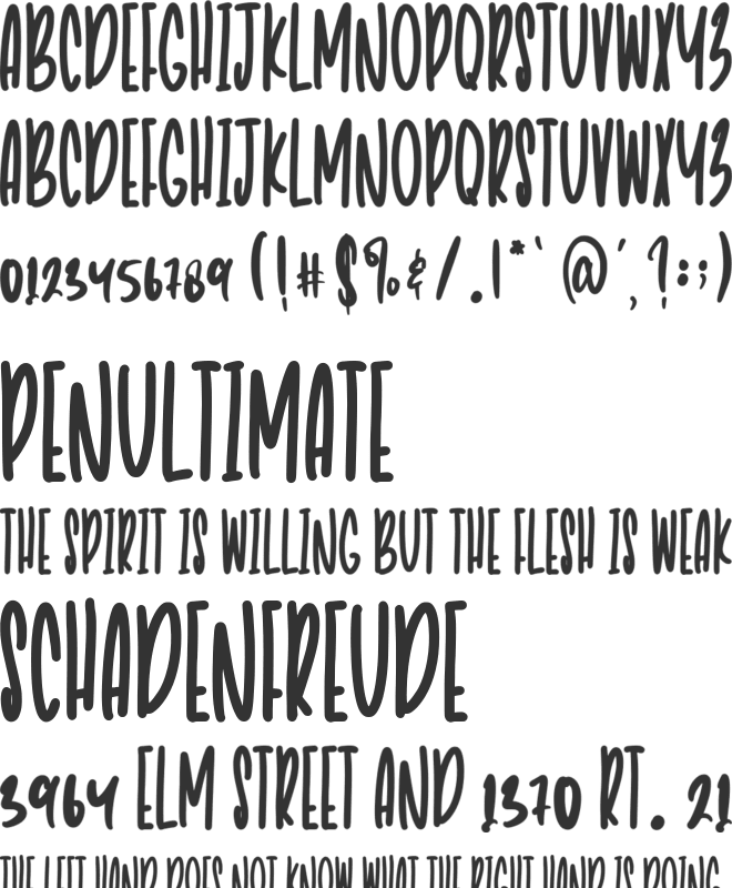 Beauty Mollies font preview