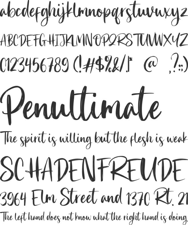 Romland font preview