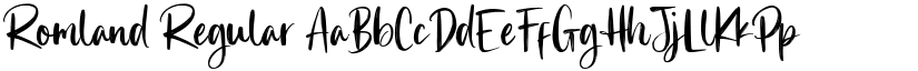Romland Regular font