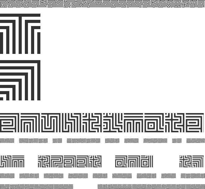 Lavirint font preview