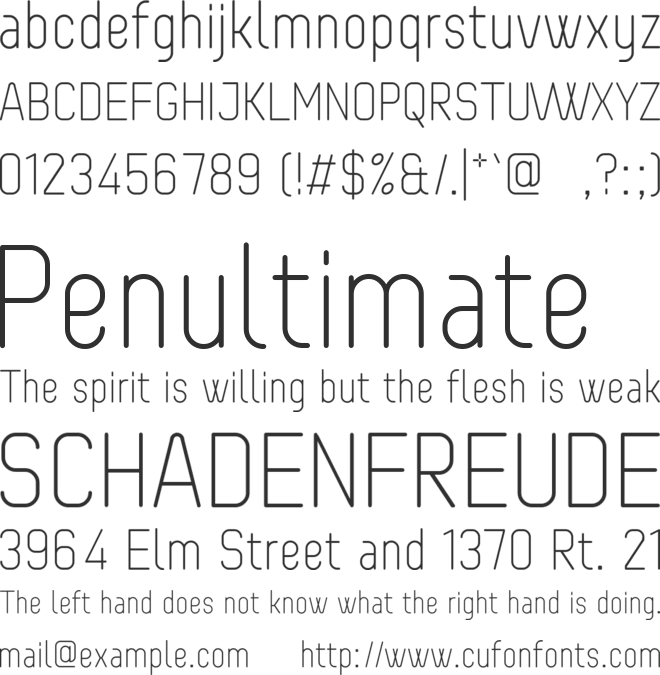 Dimidium Rounded font preview