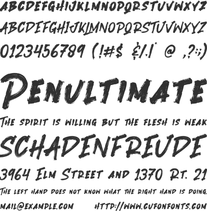 Fresh Sunday font preview