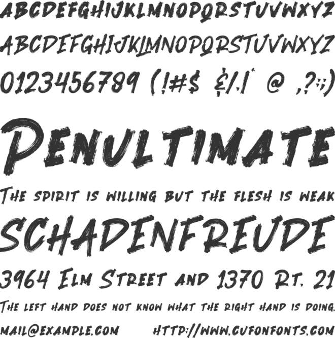 Fresh Sunday font preview