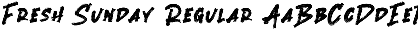 Fresh Sunday Regular font