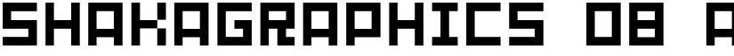 SHAKAGRAPHICS 08 font