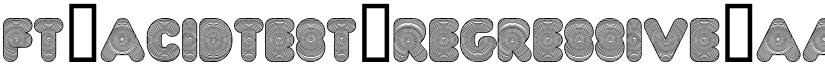 FT AcidTest regressive font
