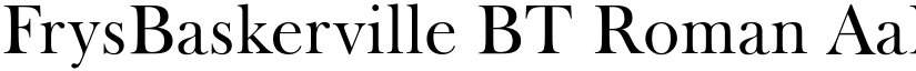 FrysBaskerville BT Roman font