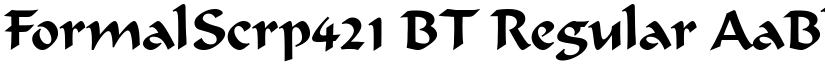 FormalScrp421 BT Regular font