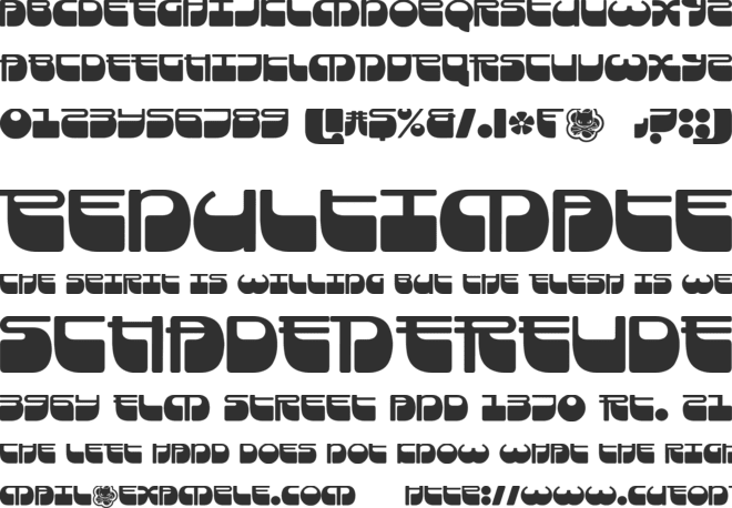 Frigate font preview