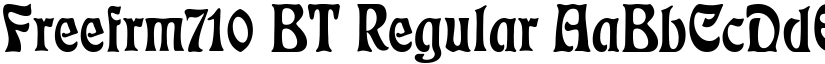 Freefrm710 BT font download