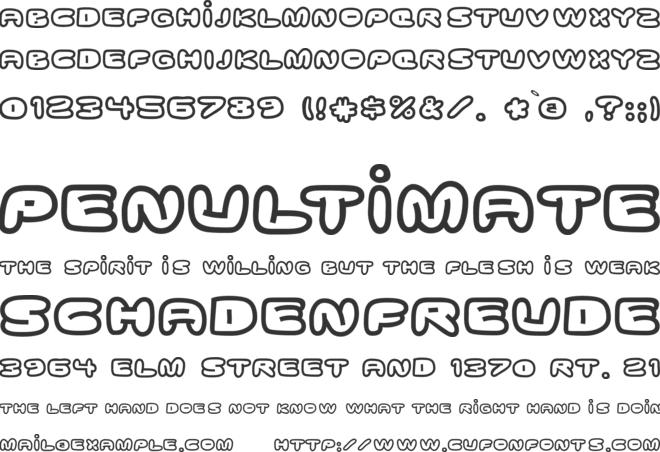 Ghostmeat font preview