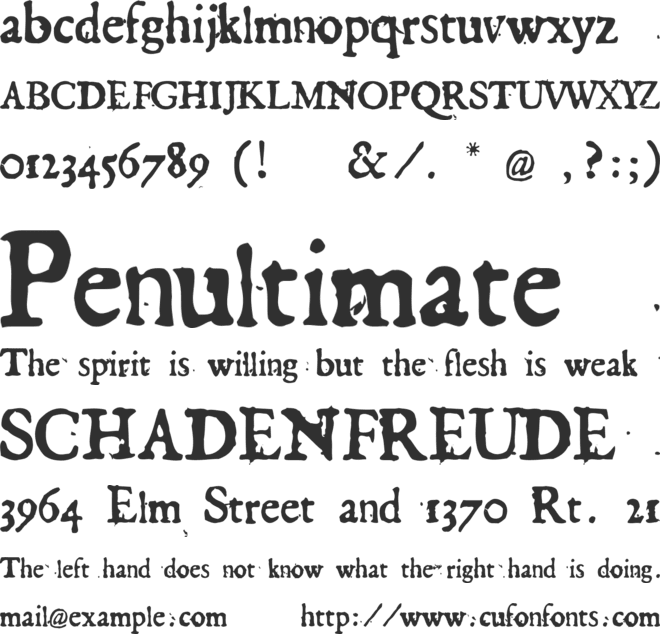 Georg font preview