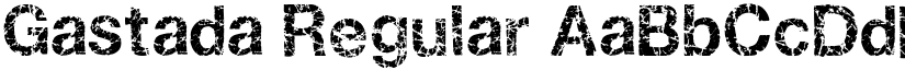 Gastada Regular font