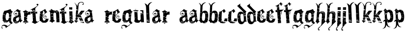 Gartentika Regular font