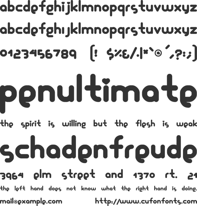 Glamourgirl font preview