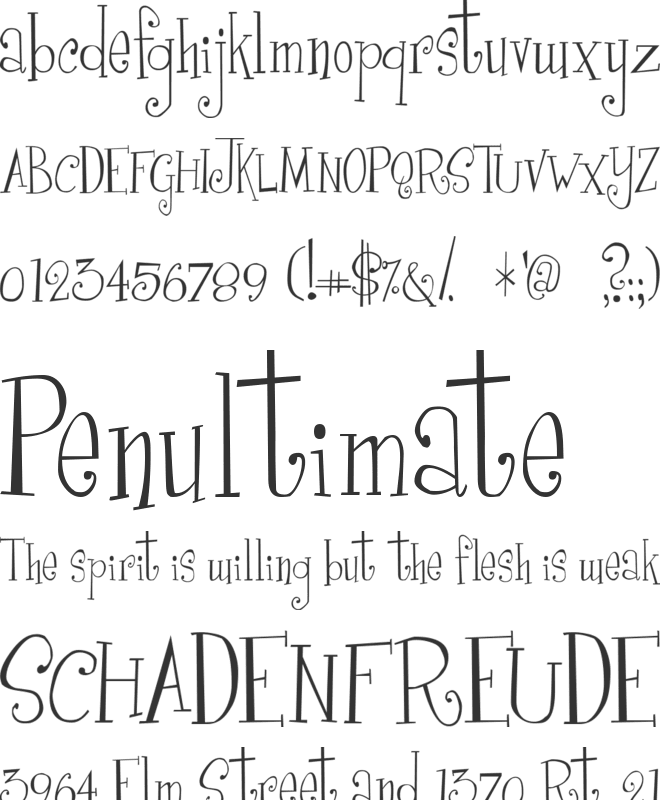 Girls are Weird font preview