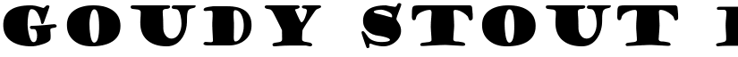 Goudy Stout Regular font