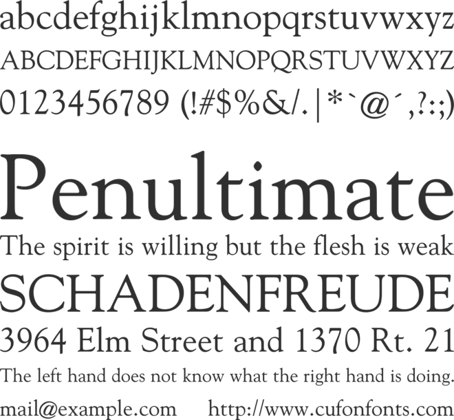Goudi Olde Style font preview
