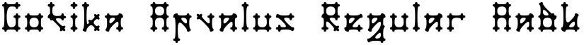 Gotika Apvalus Regular font
