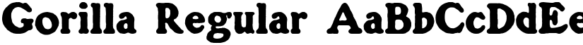 Gorilla Regular font