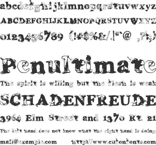 Grease Monkey font preview