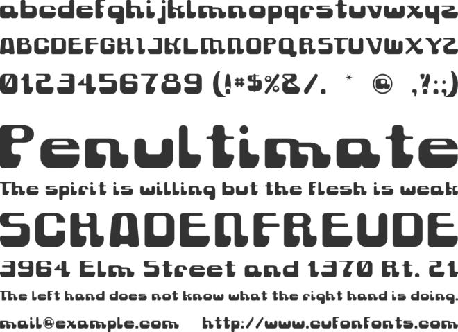 Gravity Sucks font preview