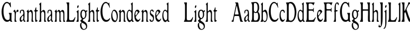 GranthamLightCondensed Light font