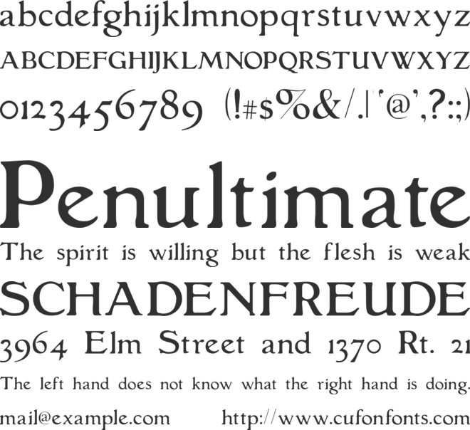 GranthamLight font preview