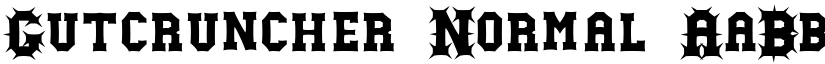 Gutcruncher font download