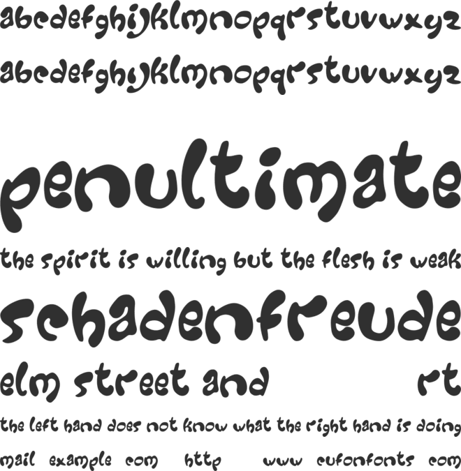 Groovy font preview
