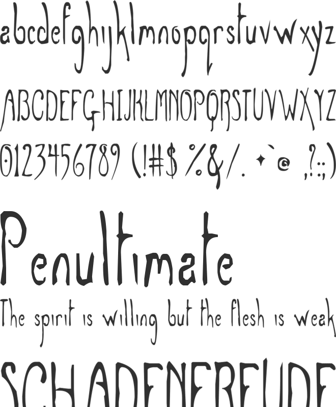 Grey Magus font preview