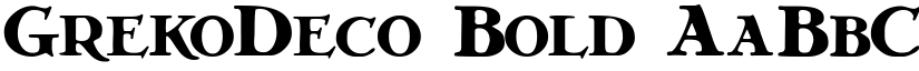 GrekoDeco Bold font
