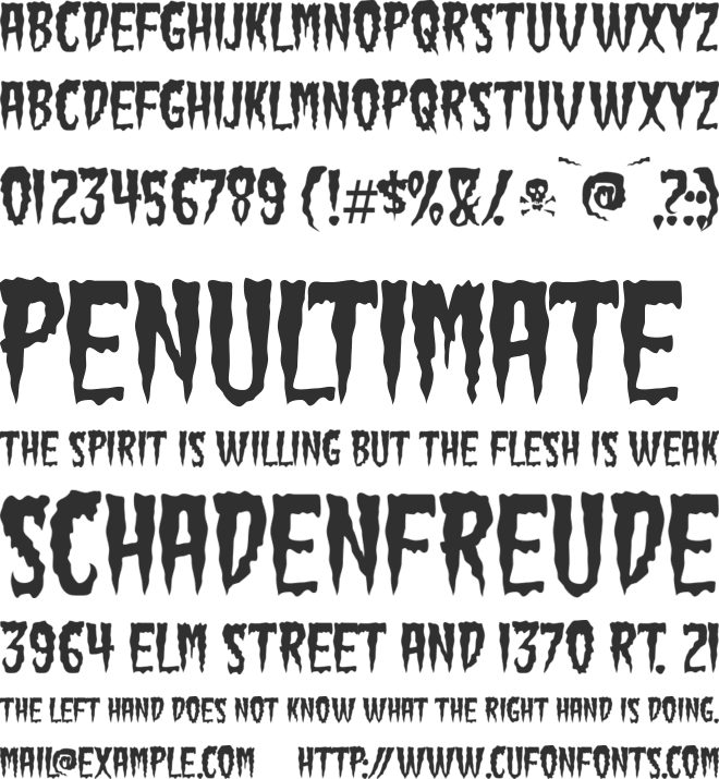 Green Fuz font preview