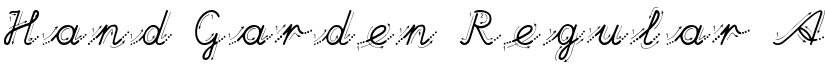 Hand Garden Regular font