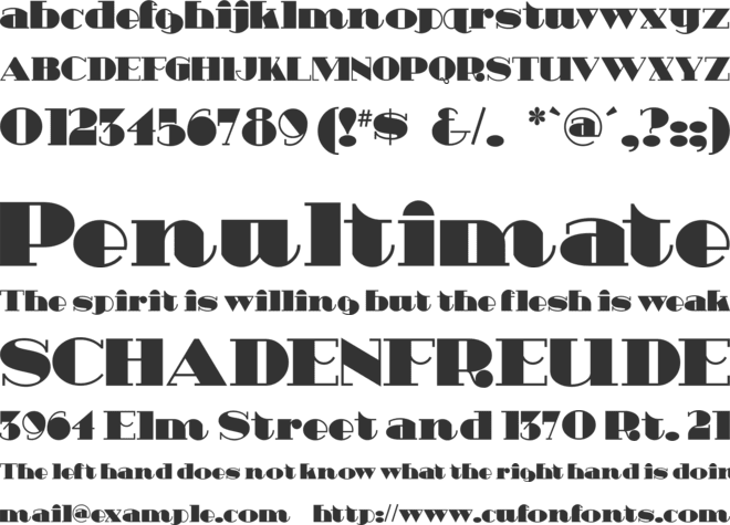 HeavyTripp font preview