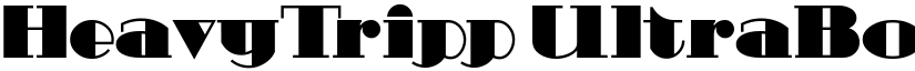 HeavyTripp UltraBold font