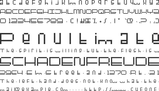 Fuller BTMP font preview