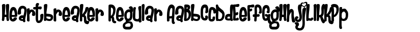 Heartbreaker Regular font