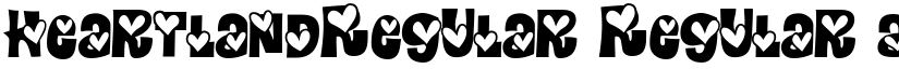 HeartlandRegular Regular font