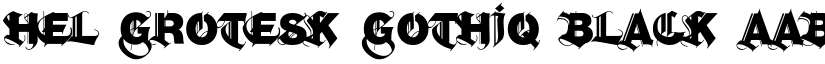 Hel Grotesk Gothiq Black font